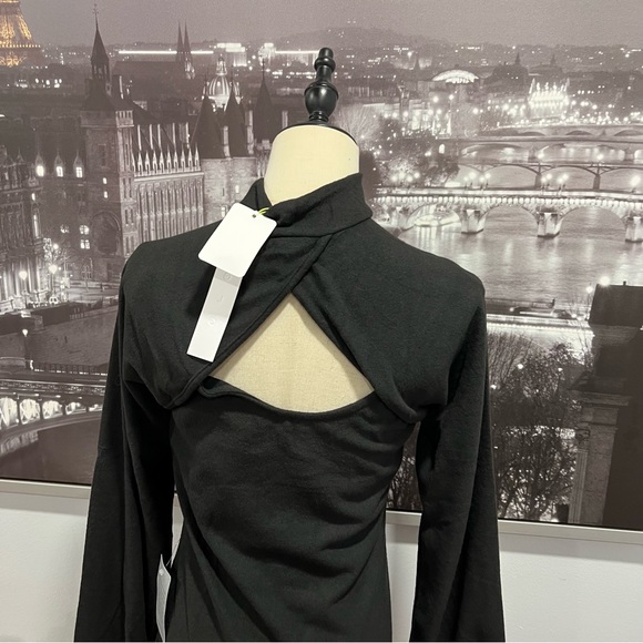 Good Luck Gem Black Twofer Shrug Dress - Size Medium- New With Tag- Reemoly - Picture 11 of 15